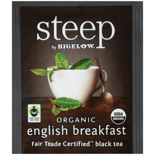 Bigelow Steep Té Inglés Orgánico para el Desayuno, Regular